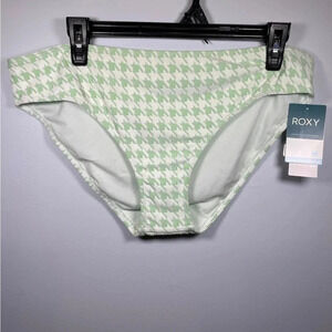 ROXY Women’s Check It Hipster Bikini Bottoms Green Size 2XL NWT